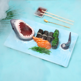SharkBite Keramik Hai-Teller | Lustige Designplatte | Kreatives Geschirr für Zuhause & Partys