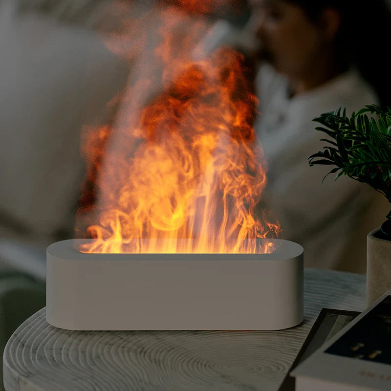 FlameAura Aroma-Diffuser mit 7 Farben | Luftbefeuchter & Stimmungslicht | Entspannung für Zuhause