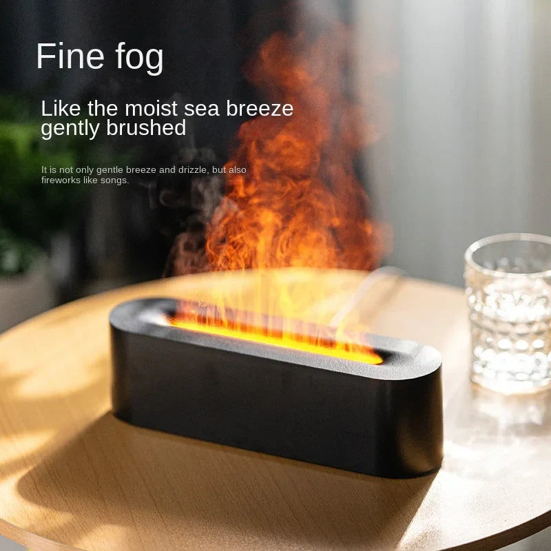 FlameAura Aroma-Diffuser mit 7 Farben | Luftbefeuchter & Stimmungslicht | Entspannung für Zuhause