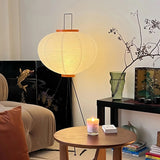 SereniLum Reispapier Stehlampe | Minimalistisches Design | Warmweißes LED-Licht | Nachhaltige Deko für Zuhause