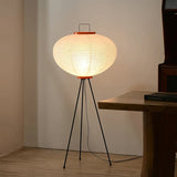 SereniLum Reispapier Stehlampe | Minimalistisches Design | Warmweißes LED-Licht | Nachhaltige Deko für Zuhause