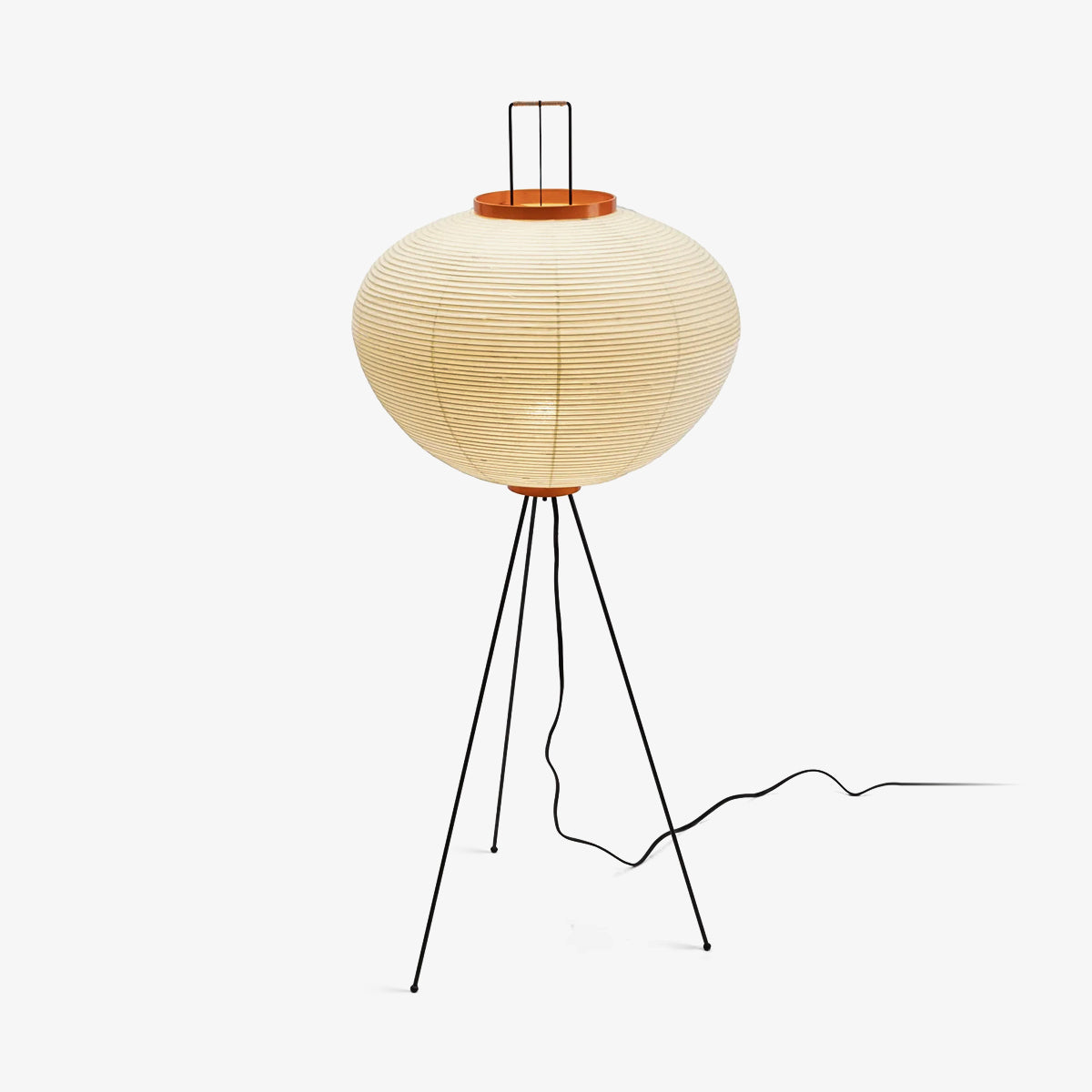 SereniLum Reispapier Stehlampe | Minimalistisches Design | Warmweißes LED-Licht | Nachhaltige Deko für Zuhause