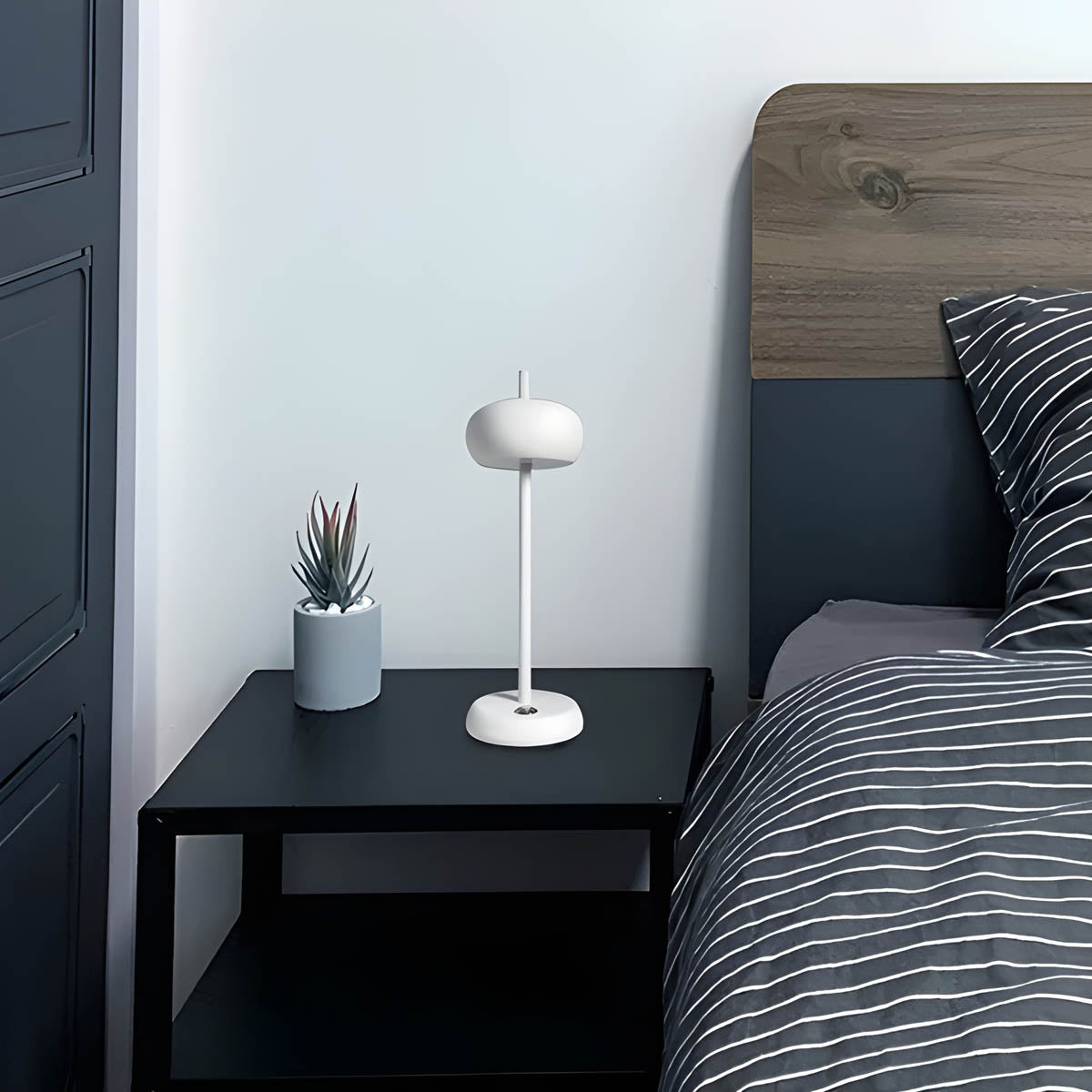 NovaGleam Minimalist Tischleuchte | Kabellos | LED-Licht | Dekoration für Zuhause