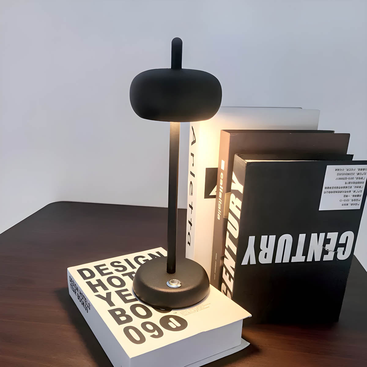 NovaGleam Minimalist Tischleuchte | Kabellos | LED-Licht | Dekoration für Zuhause
