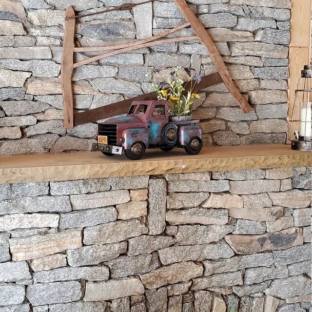RustyTruck Vintage Pflanztopf | Nostalgischer Retro-Truck | Dekoratives Pflanzgefäß | Rustikales Gartendekor