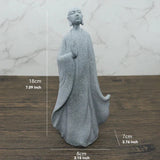 TranquilStone Buddha Figuren Set | Meditative Mönchs Statuen | Zen Garten Dekoration | Achtsamkeit & Feng Shui Deko für Zuhause