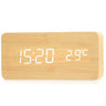 EcoTime Digitaler Wecker aus Holz | LED-Anzeige | Modernes Design | Lautlos | Umweltfreundlich