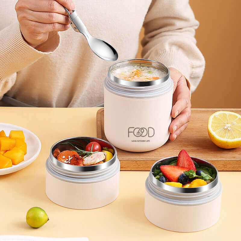 LunchBuddy Premium Mittagsbox | Auslaufsicher & Nachhaltig | Bento-Box mit Fächern | Ideal für Arbeit & Schule