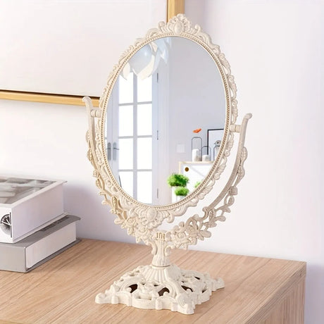 EternaMirror Vintage Schminkspiegel | Zeitloses Design | Eleganter Standspiegel für Ihr Zuhause