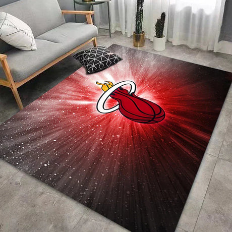 CourtComfort Rutschfester Küchenläufer | Waschbare Basketball-NBA Fußmatte | Teppich für Bad, Wohnzimmer & Flur