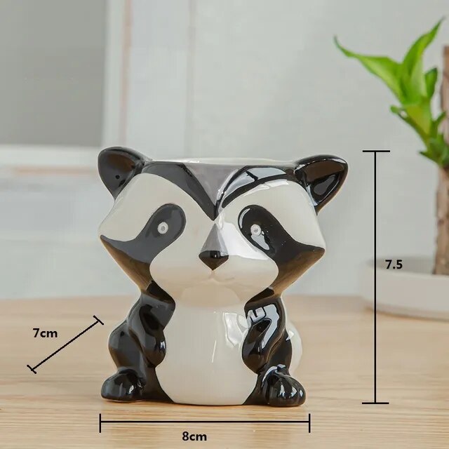 PetPot Mini Keramik-Tiertöpfe-Kollektion | Niedliche Pflanzgefäße | Deko für Zuhause und Büro