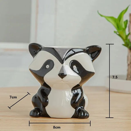 PetPot Mini Keramik-Tiertöpfe-Kollektion | Niedliche Pflanzgefäße | Deko für Zuhause und Büro