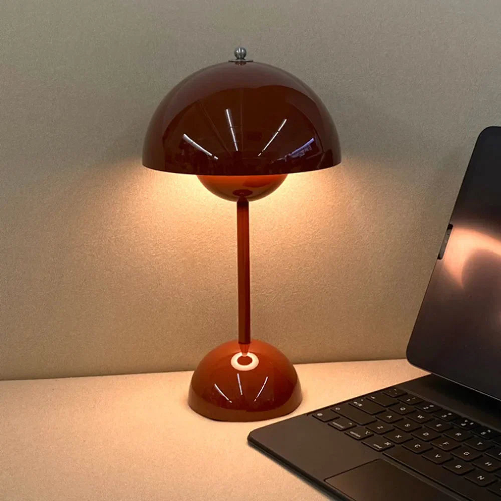 LumoBloom Verstellbare LED Tischlampe | Wiederaufladbar | Dimmbar | Dekorative Designleuchte für Zuhause & Büro