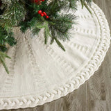 HollyGlow Weihnachtsbaumrock aus Strick | Premium Weihnachtsdeko | Kuschelige Baumumrandung