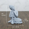 TranquilStone Buddha Figuren Set | Meditative Mönchs Statuen | Zen Garten Dekoration | Achtsamkeit & Feng Shui Deko für Zuhause