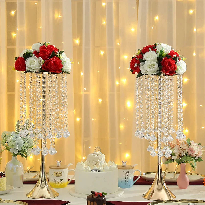 Florevia Metall Blumenständer & Kerzenhalter | Hochzeit Mittelstück | Blumenregal & Deko für Veranstaltungen | Elegante Tischdeko