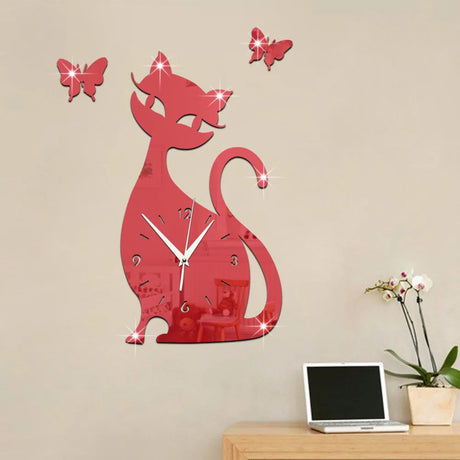 TickTale Kinderzimmer Wanduhr | Kreative Uhr mit süßem Design | Stille Wanduhr für Schlafzimmer & Spielzimmer