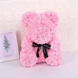 RoseTeddy Rosenbär 25 cm | Künstliche Schaumstoff-Rosen | Perfektes Valentinstagsgeschenk & Party-Dekoration