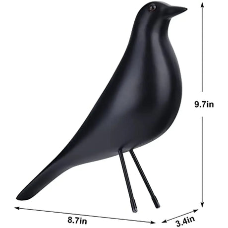 DecoBird Moderne Vogelstatue aus Kunstharz | Elegante Garten- und Wohnraumdekoration | Zeitloses Design | Wetterfest