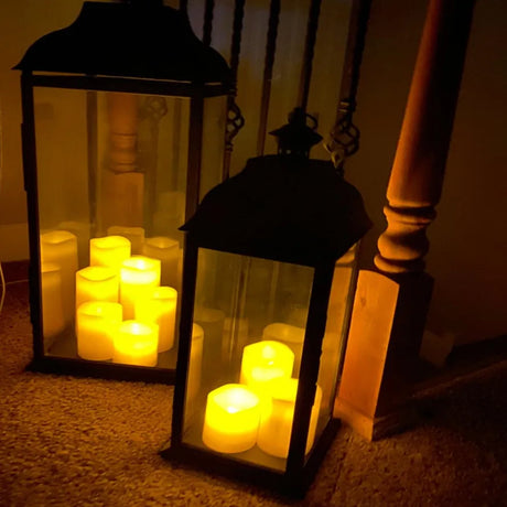 LumaFlick Flammenlose LED Kerzen | Echtwachs | Sichere Dekoration für Zuhause | Stimmungsvolle Beleuchtung