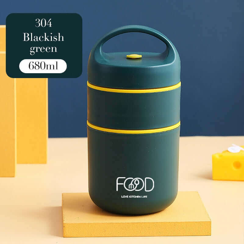LunchBuddy Premium Mittagsbox | Auslaufsicher & Nachhaltig | Bento-Box mit Fächern | Ideal für Arbeit & Schule