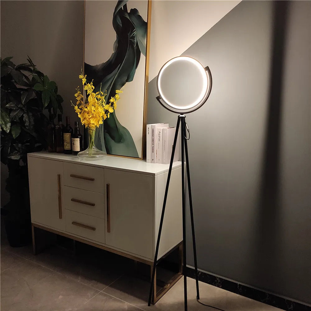 HaloLux Stehlampe mit LED | Modernes Design | Stimmungsvolle Beleuchtung für Zuhause und Büro