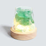 PureAura Kristallleuchte | Himalaya Salzlampe mit Öl-Diffusor | Nachtlicht & Luftreinigung