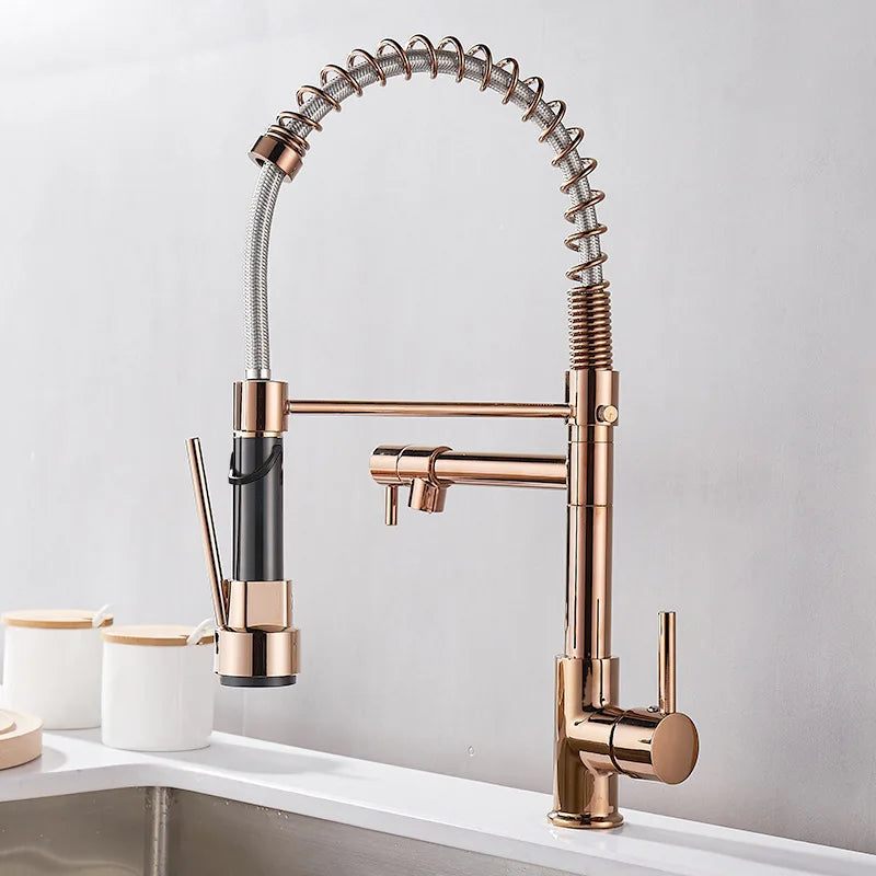 FlowSelect Wasserhahn mit Doppel-Auslauf | Modernes Design | Multifunktionaler Küchenarmatur | Hochwertige Materialien