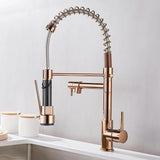 FlowSelect Wasserhahn mit Doppel-Auslauf | Modernes Design | Multifunktionaler Küchenarmatur | Hochwertige Materialien