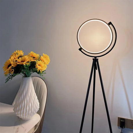 HaloLux Stehlampe mit LED | Modernes Design | Stimmungsvolle Beleuchtung für Zuhause und Büro