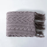 HeartKnit Kuscheldecke aus Chenille | Strickdesign | Für Bett & Sofa | Weich & Gemütlich