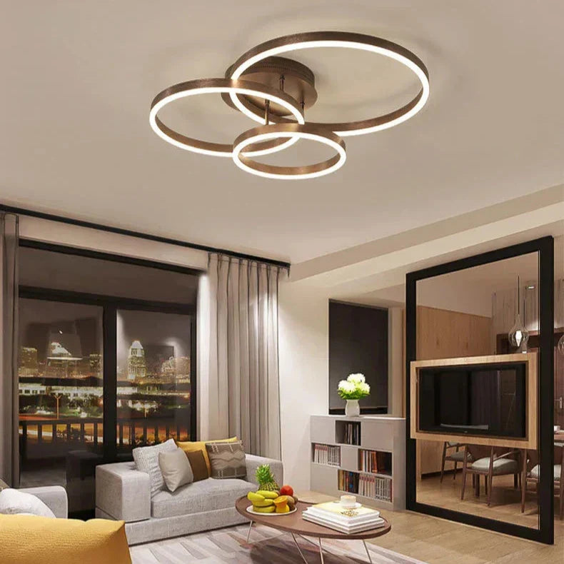 Glintora Elegante Ring-Deckenleuchte | LED-Technologie | Dimmbares Licht | Modernes Design