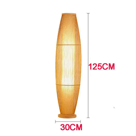 EcoTower Bambus Stehlampe | Natürliches Design | Energieeffizientes LED Licht | Nachhaltige Dekoration