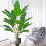 GreenTropics Künstliche Bananenpflanze | Pflegeleicht | Dekorative Tropenpflanze für Zuhause und Büro