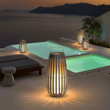 RattanGlow Garten Rattan Lampe | Umweltfreundliche Solarleuchte | Dekorative Beleuchtung für Außenbereiche