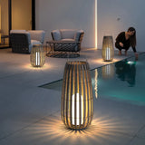 RattanGlow Garten Rattan Lampe | Umweltfreundliche Solarleuchte | Dekorative Beleuchtung für Außenbereiche