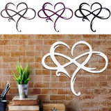 EternaWall Metall Wanddeko | Ewiges Herz | Einzigartiges Design | Raumdekoration | Eisen Wandkunst