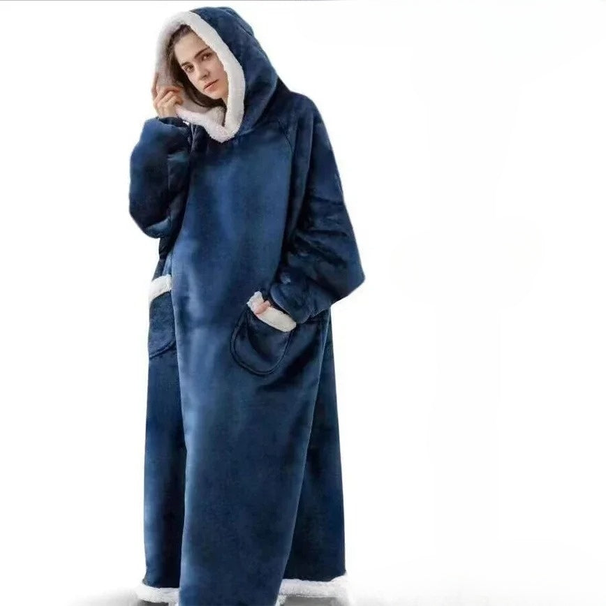 PlushWrap Riesiger Fleece-Pullover | Gemütlich & Warm | Perfekt für Zuhause & Outdoor | In vielen Farben erhältlich