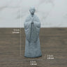 TranquilStone Buddha Figuren Set | Meditative Mönchs Statuen | Zen Garten Dekoration | Achtsamkeit & Feng Shui Deko für Zuhause