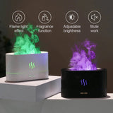 FlameAroma Diffusor & Luftbefeuchter | Flammenlampe | Aromatherapie | Beruhigende Beleuchtung | Raumduftspender