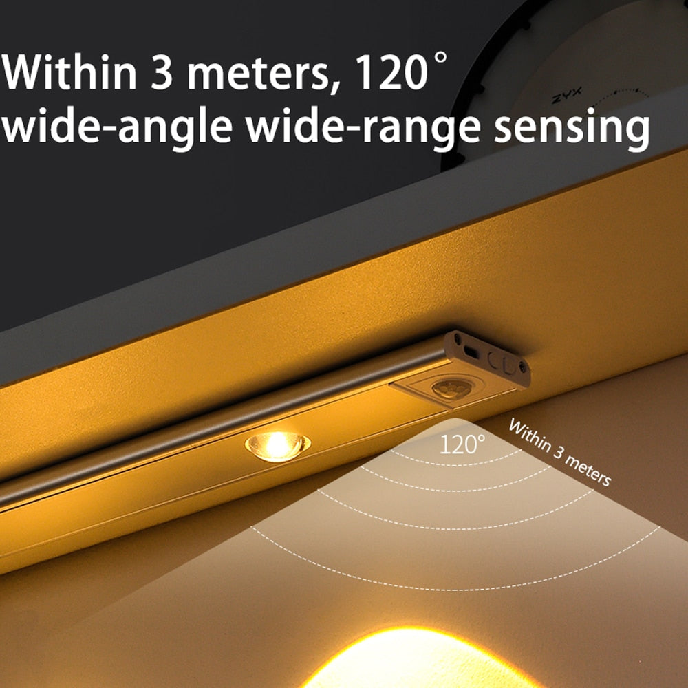 LumiShine Sensor Nachtlicht | Bewegungsmelder | Energiesparend | Kabelloses Design | 1+1 Aktion