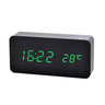 EcoTime Digitaler Wecker aus Holz | LED-Anzeige | Modernes Design | Lautlos | Umweltfreundlich