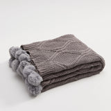 HeartKnit Kuscheldecke aus Chenille | Strickdesign | Für Bett & Sofa | Weich & Gemütlich