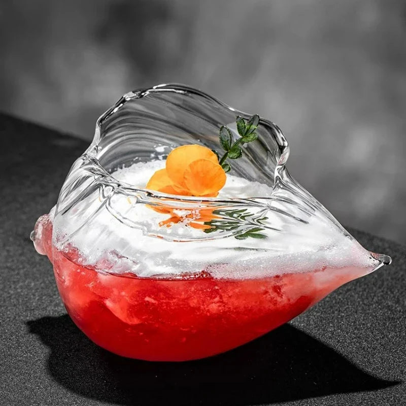 ShellGlow Conch-Gläser 2er-Set | Elegantes Muschelglas-Design | Premium Trinkgläser | Tischdeko
