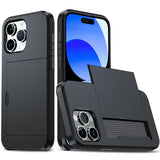 LuxShield iPhone-Hülle mit Kartenhalter | Schlankes Design | Kartenaufbewahrung | Schutz & Stil