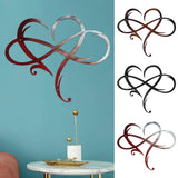 EternaWall Metall Wanddeko | Ewiges Herz | Einzigartiges Design | Raumdekoration | Eisen Wandkunst