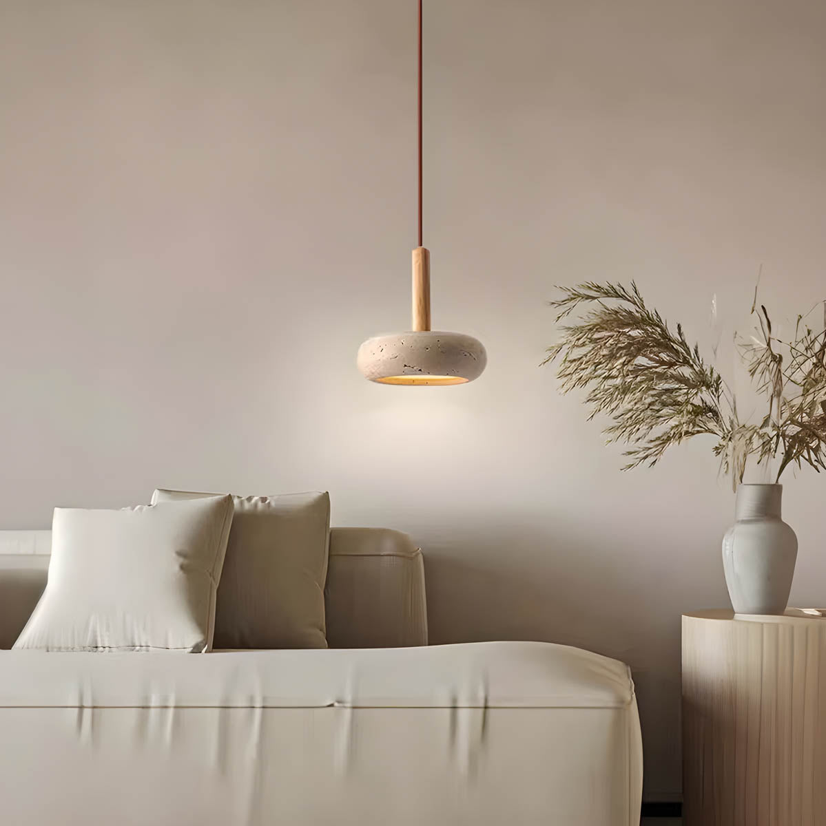 LuxeStone Pendelleuchte aus Naturstein | Elegantes Design | Perfekt für Wohnzimmer & Esszimmer | LED-kompatibel