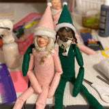 ElfBuddy Kreative Weihnachtselfenpuppe | Deko für Zuhause | Lustiges Geschenkspielzeug für Weihnachten