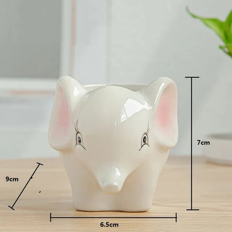 PetPot Mini Keramik-Tiertöpfe-Kollektion | Niedliche Pflanzgefäße | Deko für Zuhause und Büro