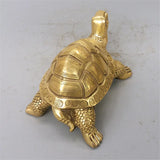 TortoGlow Messing Feng Shui Schildkröte | Glücksbringer | Langlebigkeit & Schutz | Haus- & Bürodekoration | Elegante Skulptur